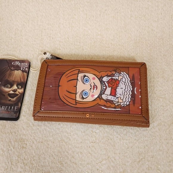 Loungefly Annabelle Doll Box Cosplay Horror Movie Halloween Flap Wallet NEW - Picture 5 of 12